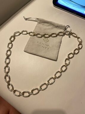 Kendra Scott Long Gold Oval Link Chain Necklace